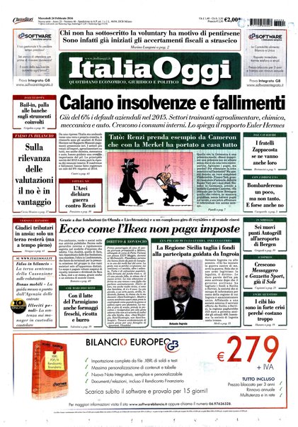 Italia oggi : quotidiano di economia finanza e politica